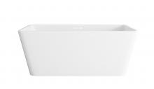 Elegant BT30659GW-WHT - Bathtub 59.1 x 29.5 x 22.8 Glossy White