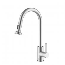 Elegant FAK-309BNK - Kitchen Faucet 4 17/64" × 1‘ 4-5/32"  × 10 25/32" brushed nickel