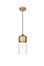 Elegant LD2240SG - ASHWELL Hang D5.1"H12.6"L1 Satin Gold