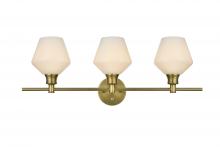 Elegant LD2317SG - Gene Wall L28.1W8H10.5 Satin Gold W/GL