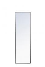 Elegant MR4081BK - Metal frame Rectangle Mirror 18 inch Black