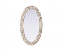 Elegant MR4C2442LN - Jute Rope Mirror 24''x42'' Linen White