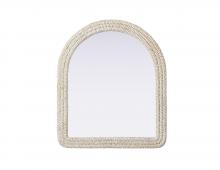 Elegant MR4G3642LN - Jute Rope Mirror 36''x42'' Linen White