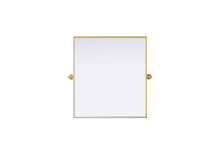 Elegant MR6H2730BRA - Metal Frame Mirror 27"W x 30"H Brass