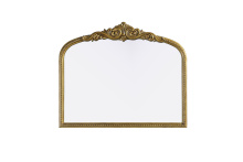 Elegant MR7F3630AB - Naomi Vintage Resin Mirror 36x30 in Antique Brass