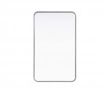 Elegant MR8A2236SIL - R Corner Mirror 22"x36"x2" Silver
