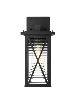 Elegant OD607W12BK - Jada 12 inch Outdoor Wall sconce in Black