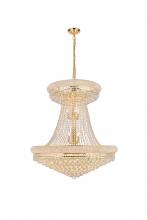 Elegant V1800G36SG/RC - Primo 28 light Gold Chandelier Clear Royal Cut Crystal