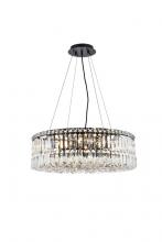 Elegant V2030D24BK/RC - Maxime 24 inch black chandelier