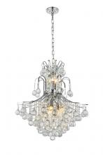Elegant V8002D22C/RC - Toureg 11 light Chrome Chandelier Clear Royal Cut Crystal