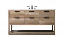 Elegant VF19260NT - Vanity Cabinet 5Dw 60x22x34 Natural Oak