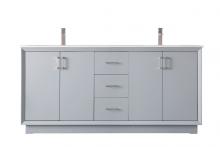 Elegant VF19672DGR - Vanity Cabinet 3Dw 4Dr 72"W x 22"D x 35"H grey
