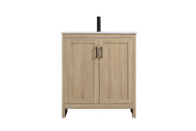 Elegant VF25130MW - Vanity Cabinet 2Dr W30"x D19"x H34" MW