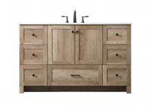 Elegant VF2854NT - Vanity Cabinet 7Dw 2Dr 54"x19"x34" Natural Oak