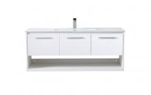 Elegant VF43048WH - 48 inch  Single Bathroom Floating Vanity in White