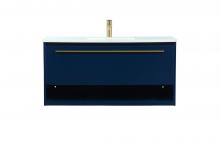 Elegant VF43540MBL - 40 inch Single bathroom vanity in blue