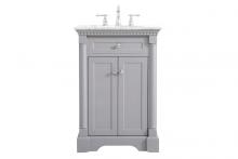 Elegant VF53024GR - 24 inch Single bathroom vanity in  Grey