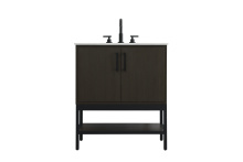 Elegant VF60730MMB - Vanity Cabinet 2Dr 30"x22"x34" Mocha Brown