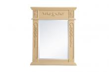 Elegant VM12228LT - Wood frame mirror 22 inch x 28 inch in Light Antique Beige