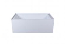Elegant BT202-R3260GW - Alcove soaking bathtub 32x60 inch right drain in glossy white