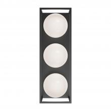 Alora Lighting EW519339BK - Amelia 19-in Black 3 Lights Exterior Wall Sconce