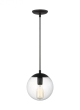 Visual Comfort & Co. Studio Collection 6501801-112 - Leo - Hanging Globe Small One Light Pendant with Clear Seeded Glass