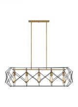 Visual Comfort & Co. Studio Collection 6634105-848 - Zarra Five Light Linear