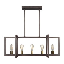 Visual Comfort & Co. Studio Collection F3147/5NWB - Finnegan Medium Linear Chandelier