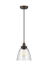 Visual Comfort & Co. Studio Collection P1349PAGB/DWZ - Baskin Dome Pendant