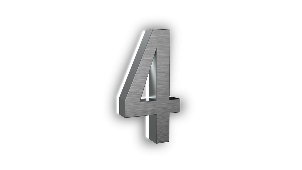 Mounting Plate Vertical 7 Inch for 03 Numbers Off-White