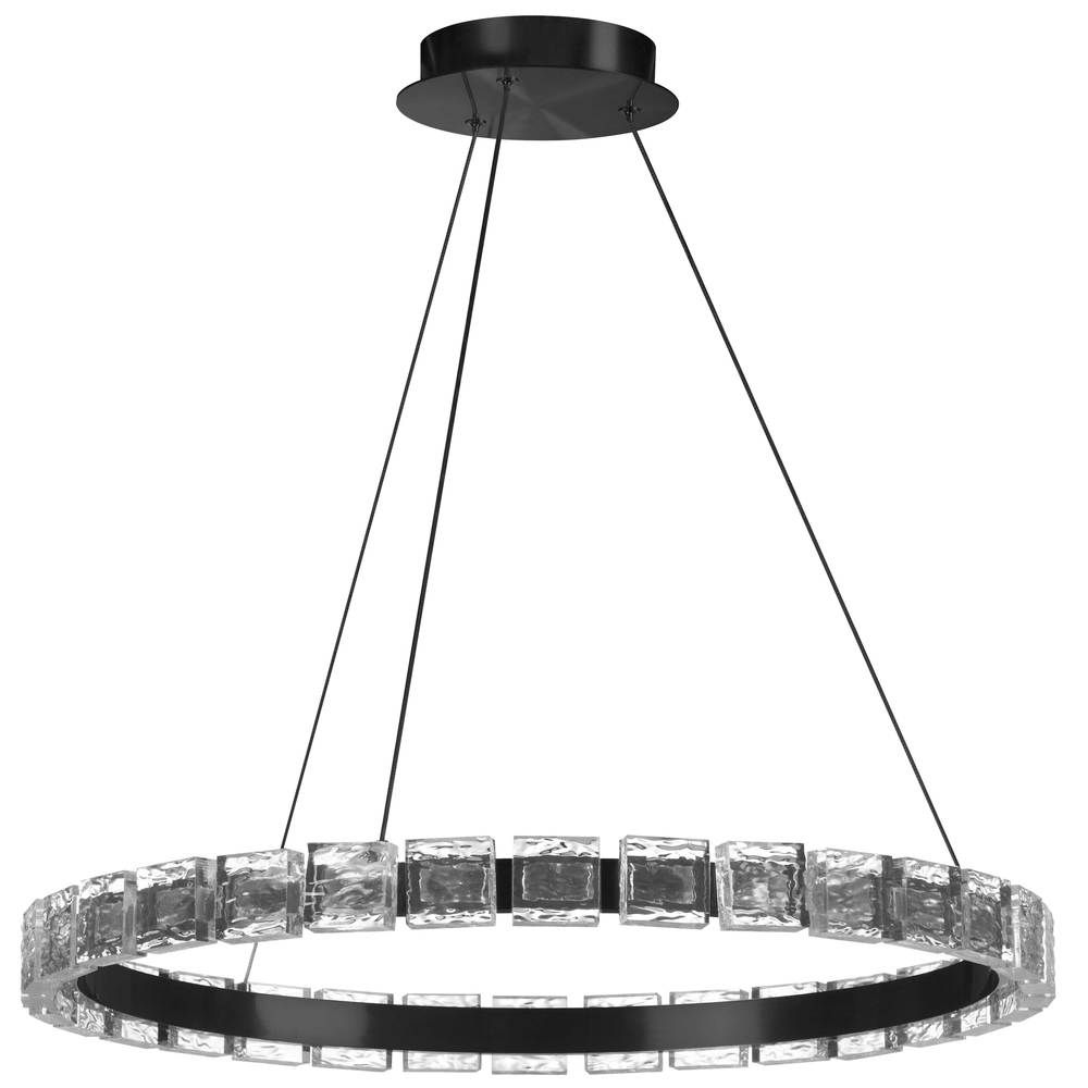 34W Chandelier, MB w/ Clear Acrylic