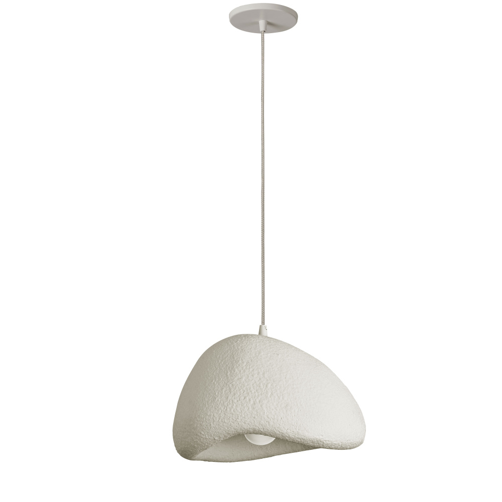 1 Light Pendant in Matte Linen