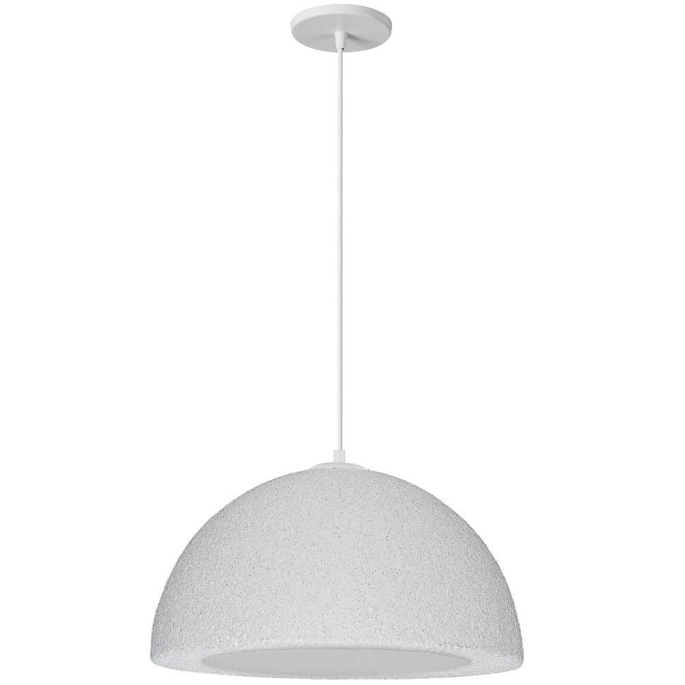 1 Light Pendant, Matte White