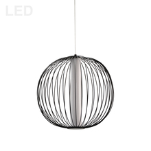 Dainolite CHR-161LEDP-MB - 20W Pendant, MB Finish w/ White Acrylic