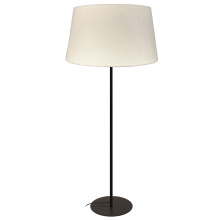 Dainolite DAL-611F-MB - 9 Light Incandescent Matte Black Floor Lamp with White Boucle Fabric Shade