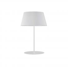 Dainolite GTC-R281T-MW-WH - 1LT Rnd Base Table Lamp, MB w/ WH Shade