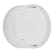 Dainolite LUC-615LEDODW-MW - 15W Outdoor Wall Sconce, Matte White w/ Clear & Frosted Glass