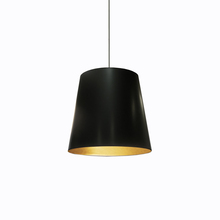 Dainolite OD-M-698 - 1LT Oversized Drum Pendant, Medium - Blk/Gld