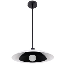 Dainolite PIM-171P-MW-MB - 1LT Pendant, AGB w/ MW & MB Metal Shade