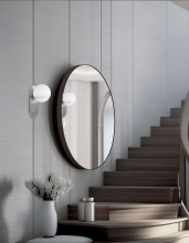 Dainolite SOF-121W-PC - 1LT Wall Sconce, PC w/ WH Glass