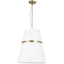Dainolite SYM-183P-AGB-WH - 3LT Pendant, AGB w/ WH Shade