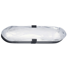 Dainolite WLA-1620LEDW-MB - 20W Wall Sconce Matte Black with Alabaster Glass