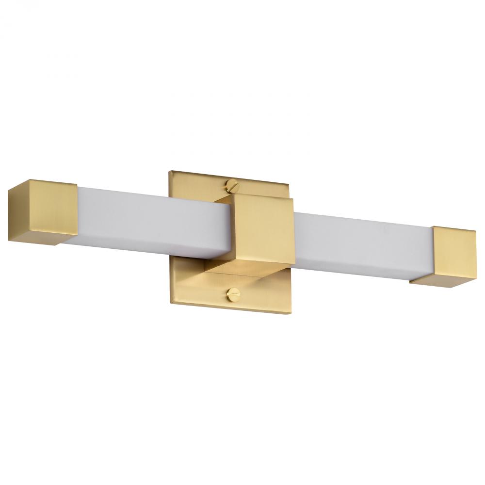 Brightwyn; 16 Inch LED Vanity; Brushed Brass Finish