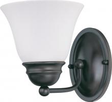 NUVO 60/3355 - 1-Light Vanity Light Fixture in Mahogany Bronze Finish with Frosted Glass and (1) 13W GU24 Lamp