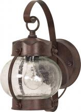 NUVO 60/3458 - 1 Light; 10-5/8 in.; Wall Lantern; Onion Lantern with Clear Seed Glass; Color retail packaging