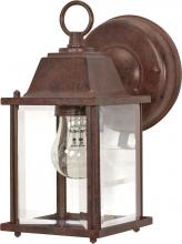 NUVO 60/3464 - 1 Light; 8-5/8 in.; Wall Lantern; Cube Lantern with Clear Beveled Glass; Color retail packaging