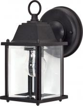 NUVO 60/3465 - 1 Light; 8-5/8 in.; Wall Lantern; Cube Lantern with Clear Beveled Glass; Color retail packaging