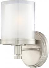 NUVO 60/4641 - Decker - 1 Light Vanity with Clear & Frosted Glass - Brushed Nickel Finish