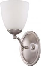 NUVO 60/5031 - Patton - 1 Light Vanity with Frosted Glass - Brushed Nickel Finish
