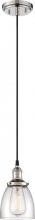 NUVO 60/5404 - Vintage - 1 Light Pendant with Clear Glass - Polished Nickel Finish